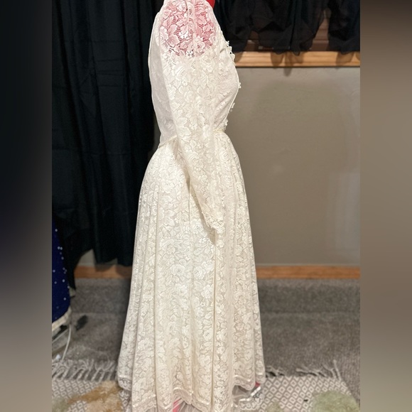 1970s Vintage Gunne Sax Wedding Dress Romantic Renaissance Bridal Collection - Picture 5 of 9